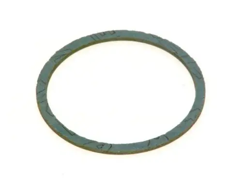 BOSCH Dichtscheibe in Form eines runden Rings mit unebener Oberfläche und grüner Färbung, geeignet für Dichtungsanwendungen.
